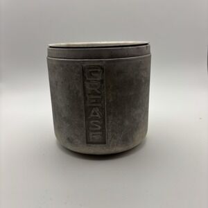 Vintage Aluminum Steelmasters Made in Italy NY Alpine Grease Can&Strainer No Lid